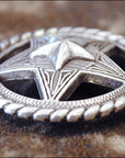 1.5 In Western Nickle Plated Round Conchos Hilason