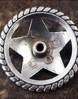 1.5 In Western Nickle Plated Round Conchos Hilason