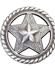 1.5 In Western Nickle Plated Round Conchos Hilason