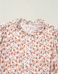 Floral Lace Puff Sleeve Shirt