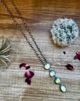 4 Stones Palomino turquoise necklace lariat II