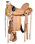 Western Horse Wade Saddle American Leather Ranch Roping Tan