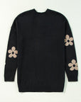Floral Open-Front Cardigan