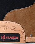 Hilason Western Wool Felt Horse Saddle Pad W/ Leather Along Boder