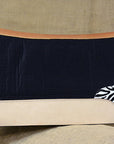 Hilason Western Wool Felt Horse Saddle Pad Zebra Print Leather