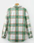 Abigail Plaid Casual Flannel Shacket