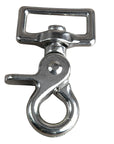 Trigger Snap 1" Inch Square Eye Swivel Nickle Plate Industrial Grade Rust Resistant Pair
