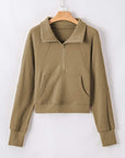 Fleece Lined Zip-Up Sweatshirt
