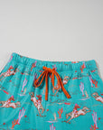 Western Cowgirl Top & Shorts Pajama Set