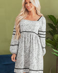 Nicole Floral Square Neck Dress