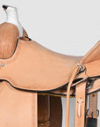 Western Horse Saddle American Leather Ranch Roping Trail Hilason Tan