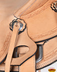 Western Horse Saddle American Leather Ranch Roping Trail Hilason Tan