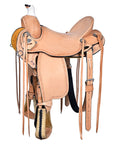 Western Horse Saddle American Leather Ranch Roping Trail Hilason Tan