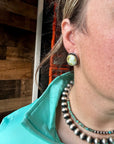 Stud Earrings Palomino Turquoise & Sterling Silver