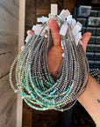 Blue-Green Turquoise Heishi Choker – 14"