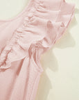 Bow Back Flutter Sleeve Mini Dress