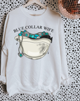 Blue Collar Wife (Hard Hat) TEE or CREWNECK