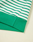 Stripe Patchwork Long Sleeve Top