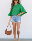 Holland Frilly Half Sleeve Blouse