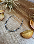 White Opal & Sterling Silver Pearl Bracelet