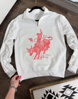 Pink Bull Rider TEE, CREWNECK or QUARTER ZIP