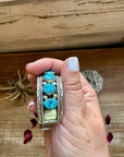 Cuff - Sterling silver Cuff Bracelet with Kingman turquoise