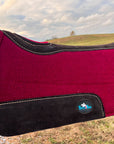 Merlot Luxe Pony Contoured Felt Top/Fleece Lined Saddle Pad