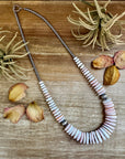 23" Pink Conch Graduated Necklace