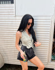 The Stella High Rise Denim Shorts