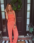 Coral Ruffle Set