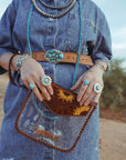 The Sunflower Fields Clear Bag, a Haute Southern Hyde by Beth Marie Exclusive