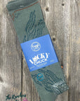 Lucky Chuck Fringe Tucumcari Gray Performance Socks