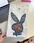 Zebra Bunny TEE or CREWNECK
