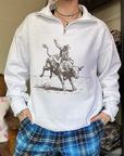 Vintage Bull Rider Quarter Zip