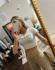 SALE The Cowgirl Mini Tee in Cream