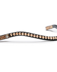 24 Karat Magic - Crystal Slimline Browband with Snaps