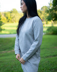 Quincy Textured Long Sleeve Dress