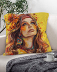 Retro Girl Pillow Case Made in America