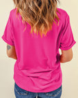 Plain Crew Neck Tee