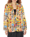 Women's Vintage Rodeo Poster Blazer