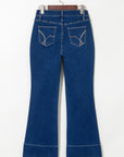 Ayleen Center Seam Deep Wash Straight Jeans