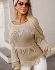 Dakota Boho Tasseled Knitted Sweater