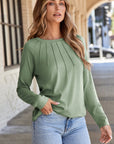 Millie Seam Detail Raglan Long Sleeve Top