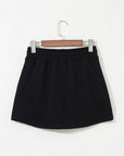 French Terry Drawstring Mini Skort