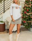 Thankful Embroidered Sweater