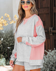 Charlie Raw Hem Pullover and Casual Shorts Set