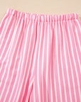 Stripe Bow Top and Pants Pajama Set