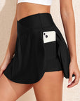 Helen Pocketed Crossover High Waist Swim Skort