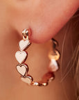 Heart Shape Small Hook Earrings