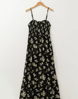 Floral Spaghetti Strap Maxi Dress